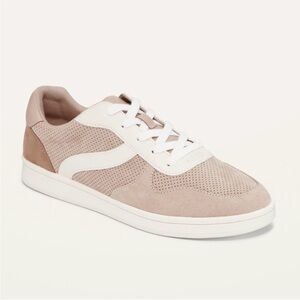Old Navy Women’s Sneakers Size 6 | Pale Pink Cream White Tennis Casual Shoes